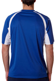 B-Core Hook Short Sleeve T-Shirt by Badger – Graphite/ Safety Orange, Model 4144