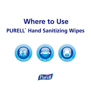 902210CT Sanitizing Hand Wipes by Purell – 1000 Count (Pack of 1), Pack of 1000, Model GOJ902210CT