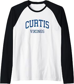 Curtis High School HS University Place WA Retro Raglan Baseball Tee