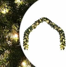vidaXL 20m Artificial Greenery Decorative Inlays Garland in Green