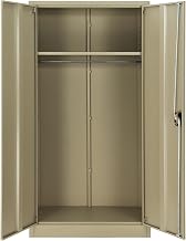 Global Industrial Wardrobe Storage Cabinet with Garment Rod, Steel