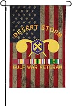 US Chemical Corps Desert Storm Veteran Double-Sided Garden Flag 12.5" x 18" Yard Lawn Outdoor Decor00