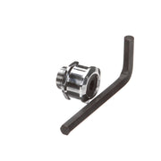 Swivel pre-Rinse Hose Connector by Krowne – 4"L x 4"W x 6"H, Brass, Silver, Model 21-547L
