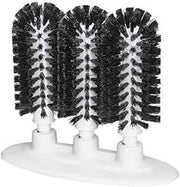 Bar Maid 3-Brush Manual Glass Washer w/Suction Cup Base