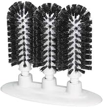 Bar Maid 3-Brush Manual Glass Washer w/Suction Cup Base