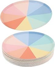 MAGICLULU 50Pcs Disposable Dinner Plates for Parties Birthdays Picnics Multi Function Tableware Easy Clean Up Home Accessory