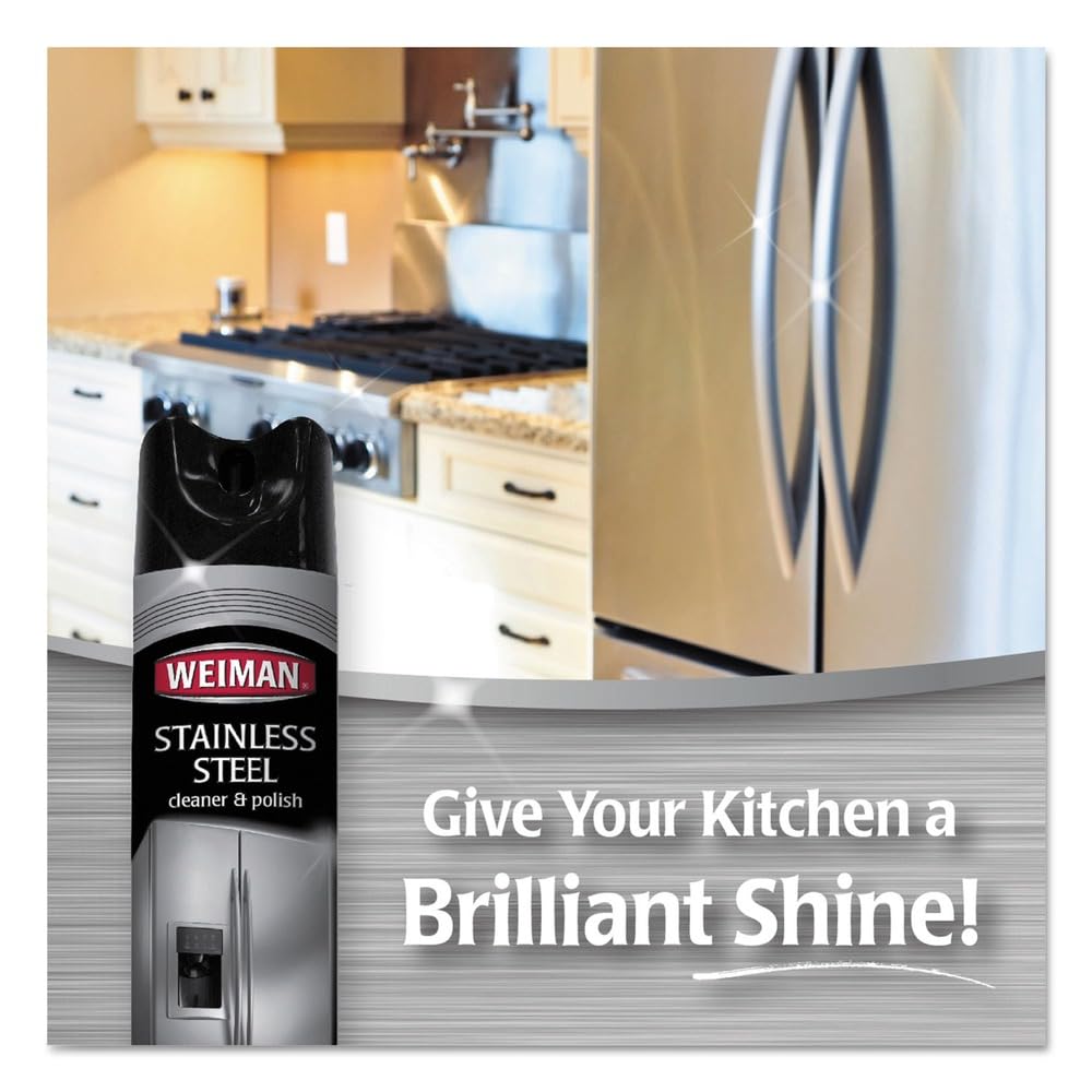 STAINLESS STL CLNR 17OZ by Weiman – 17 Fl Oz (Pack of 6), Pack of 6
