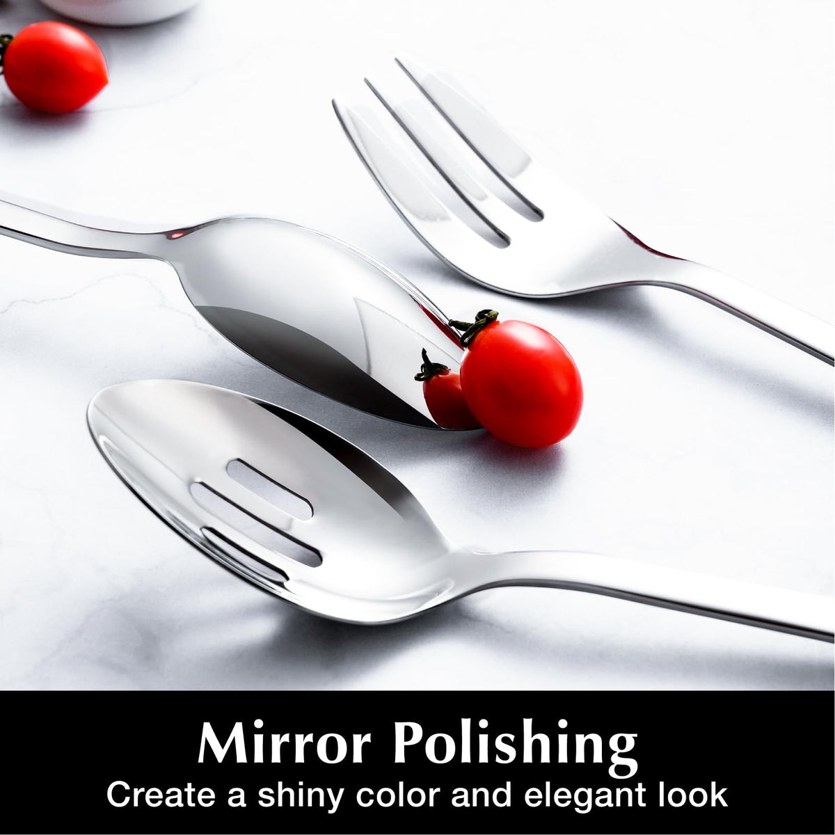 Kingstone Serving Utensils Set, 8 Piece, Silver