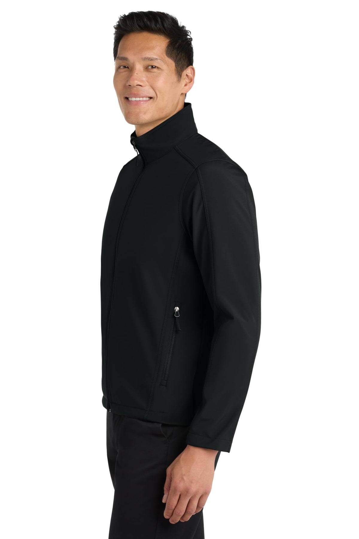Core Soft Shell Jacket by Port Authority – Large, Polyester, Black, Model SNM-752434
