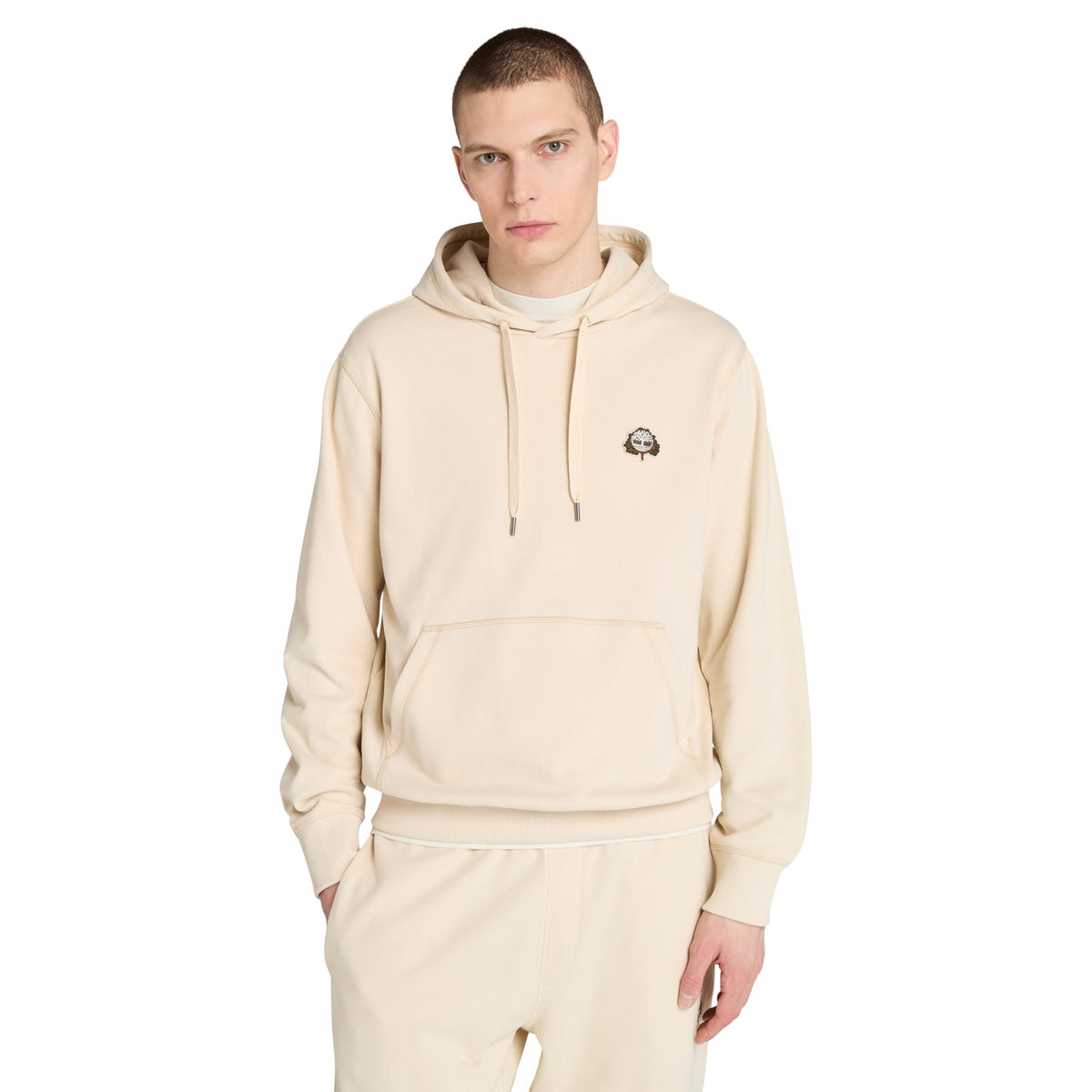 Men's Tree Logo Patch Hoodie by Timberland – Cotton, Angora