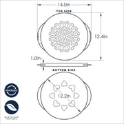Nordic Ware 12 inch / Lattice & Hearts Pie Top Cutter / Lattice & Hearts Sculpting & Modeling Tools
