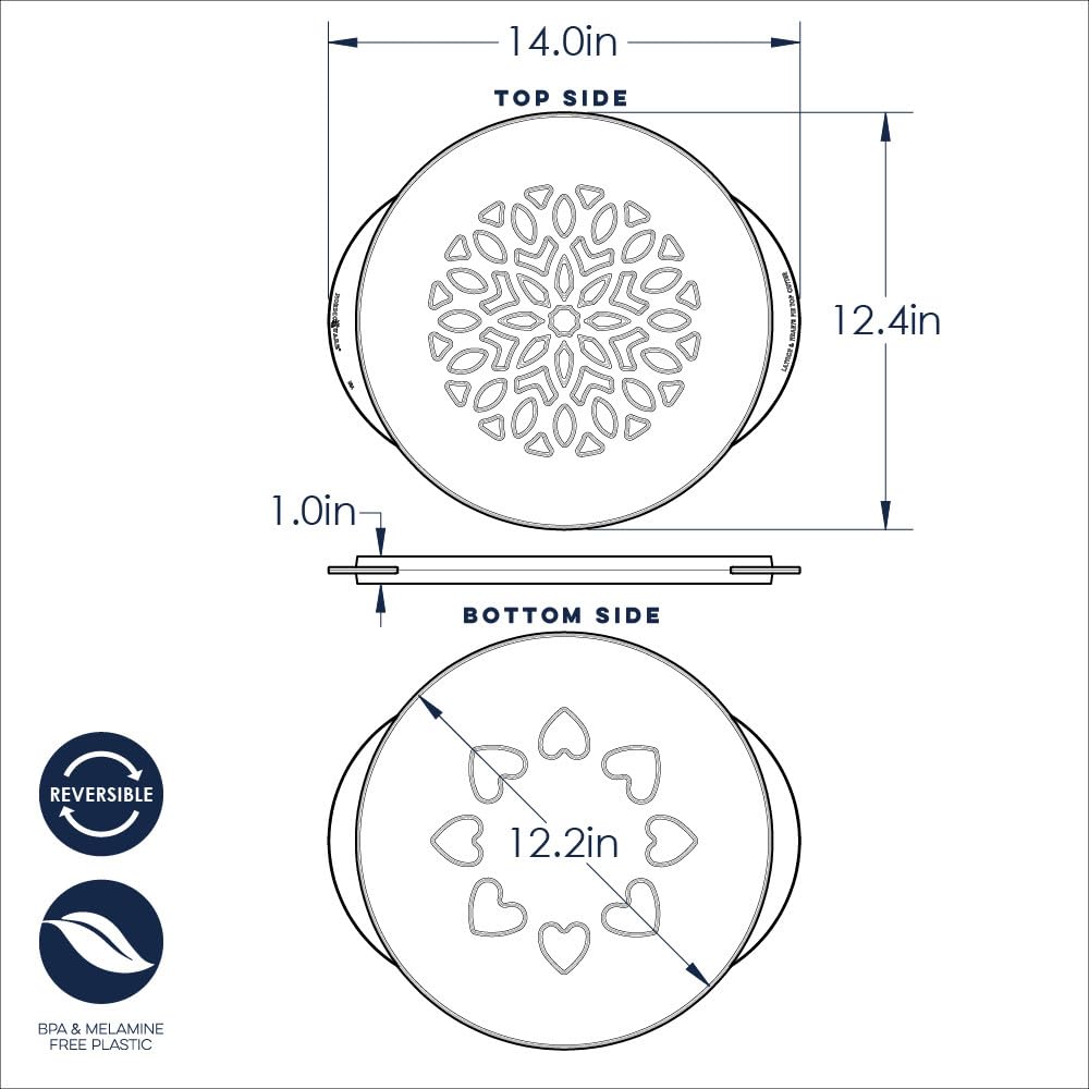 Nordic Ware 12 inch / Lattice & Hearts Pie Top Cutter / Lattice & Hearts Sculpting & Modeling Tools