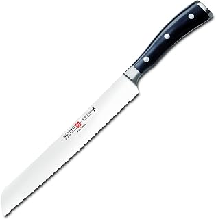 Wusthof Classic Ikon 8-Inch Bread Knife, Black