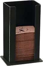 DISPENSE-RITE SLV-H-1BT Countertop Coffee Sleeve Dispenser, Durable Black Polystyrene Organizer, Holds All Sleeve Sizes, Easy to Refill, Space-Saving Design for Beverage Stations and Coffee Counters