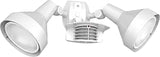 RAB Lighting STL200HW/L Motion Sensor Flood Light Outdoor – 200 Degree Wide Detection, Dual 38W LED PAR38 3600 Lumens, Selectable 3000K 4000K 5000K, Dusk to Dawn, Hardwired 120V White
