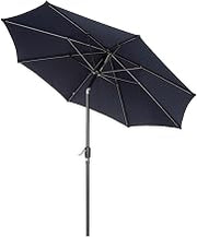 Global Industrial 8-1/2'H Outdoor Umbrella, Olefin, Navy Blue
