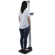 Eye-Level EMR Digital Scale - 500 lb - Silver by Health o meter – 17"L x 14.75"W x 53.63"H, Polycarbonate, Gray, Model 500KL