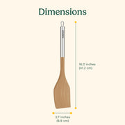 Silver slotted turner by Cuisinart – One Size, Beech, Silver, Model CTG-BEW-STS