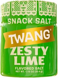 Twangerz Flavored Salt Snack Topping - Lime, Lemon Lime, Chili Lime & Dill Pickle (Lime, 12 Pack) by Twang