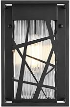 Eyre One Light Outdoor Wall Sconce Black