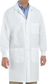 Red Kap Unisex Adult Specialized Cuffed Lab Coat With 3 Exterior Front Pockets