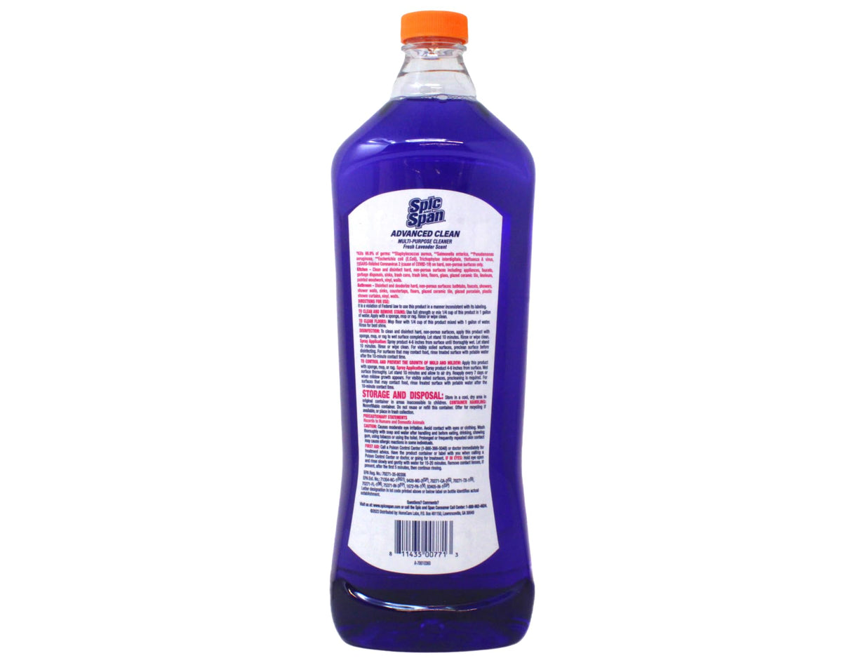 Multi-Purpose Cleaner Advanced Clean Lavender by Spic And Span – 34 Fl Oz (Pack of 1), Model sample_sku_56606