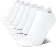 Reebok Mens Low Cut Socks Moisture Wicking Cushioned Athletic Socks, 6 Pack