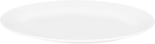 Elite Global Solutions M1611-NW Oval Platter, 16" x 11 1/2" x 1" h., Melamine, White (Pack of 6)
