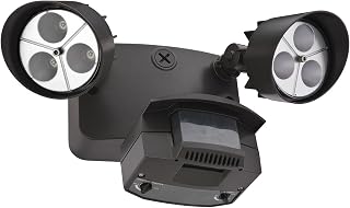 Lithonia Lighting OFLR 6LC 120 MO BZ LED Outdoor Floodlight 2-Light Motion Sensor, Black Bronze