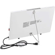Under the Desk Radiant Panel Heater by Global Industrial – 1.06"L x 22.44"W x 14.88"H, Cold Rolled Steel, White, Model PH-808