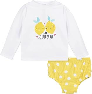 Gerber Baby Girls' Baby and Toddler Girls Long Sleeve Swimsuit