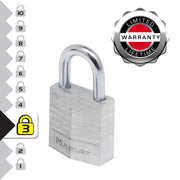 9120EURT 2 Padlocks 20 mm Aluminium by Master Lock – 3,4 cm x 2 cm x 1,4 cm, Alloy Steel Aluminum, Gray, Model 9120EURTCC
