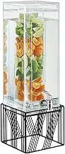 Portland Collection – Beverage Dispenser with Infusion Chamber – 7.875W x 7.875D x 24.875H – Black Wire, Acrylic