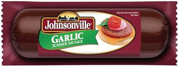 Johnsonville Garlic Summer Sausage, 12 Ounce -- 12 per case.