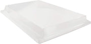 PacknWood 210APUTRPL11 - serving tray with lid - rectangle serving tray with lid - clear plastic lid tray - food tray with plastic lid - tray lids - serving tray cover lid - (15" x 10.8") - Case/100