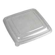 Clear Flat Lid for 32 oz. and 48 oz. Square Takeout Containers, Recyclable, 300 Count