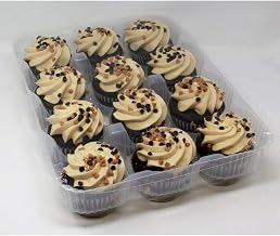 Sweet Sams Chocolate Peanut Butter Cupcake - 12 per case.