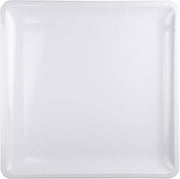 Elite Global Solutions M16118SQ-W Square Coupe Platter, 16" sq. x 1 1/8" h., Melamine, White (Pack of 3)