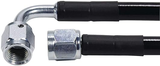 Allstar Performance Coated Braided Line 30in #4Hose -4Str/-4 90 Steel
