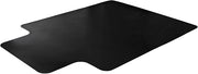 Advantagemat® Black Vinyl Lipped Chair Mat for Carpets - 36" x 48"