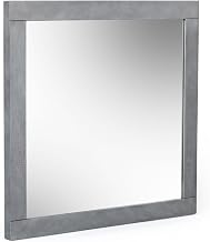 Buckley - Modern Grey Crackle Mirror