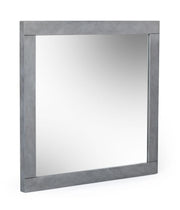 Buckley - Modern Grey Crackle Mirror by Limari Home – 34.6"L x 32.6"W, Glass, Grey, Model LIM-77573