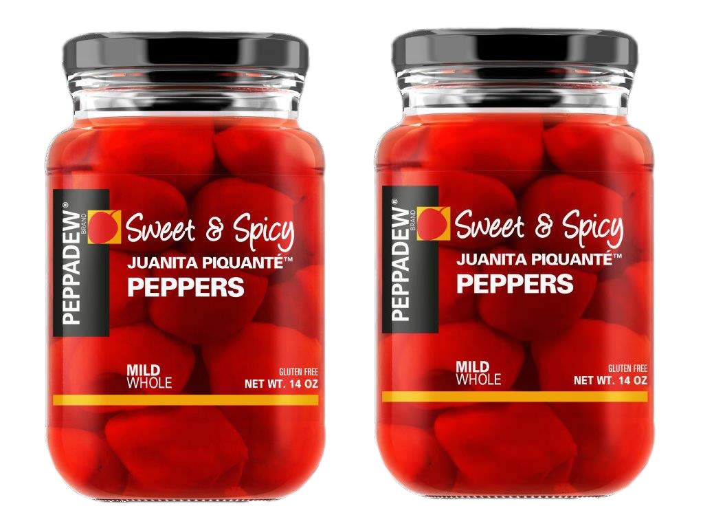 Piquant Mild - Sweet & Spicy Peppers 400g - Pack by PEPPADEW – 14 Ounce (Pack of 2), Pack of 2, Model PACK2-GFC266107