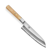 Koya 7-inch Santoku Knife by MIYABI – 7-inch, FC61 Steel, Brown, Model 1026927