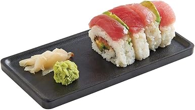 8" Melamine Serving Tray, Black