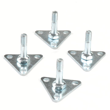 Triangular Steel Foot Plate by Nexel – Steel, Chrome, Model 188735