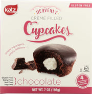 Chocolate Creme Filled Cupcake by Katz Gluten Free – 1.17 Ounce (Pack of 6), Pack of 6