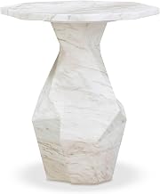 Tov Furniture Esme Faux Marble Indoor/Outdoor Round Side Table