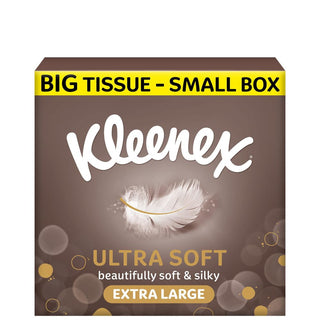 Ultra Soft Extra Large Box Tissue 180g by Kleenex – 1 Count (Pack of 1), Silk, white, Model 2087716.0