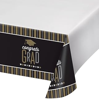 Creative Converting Plastic Tablecloth, Multicolor